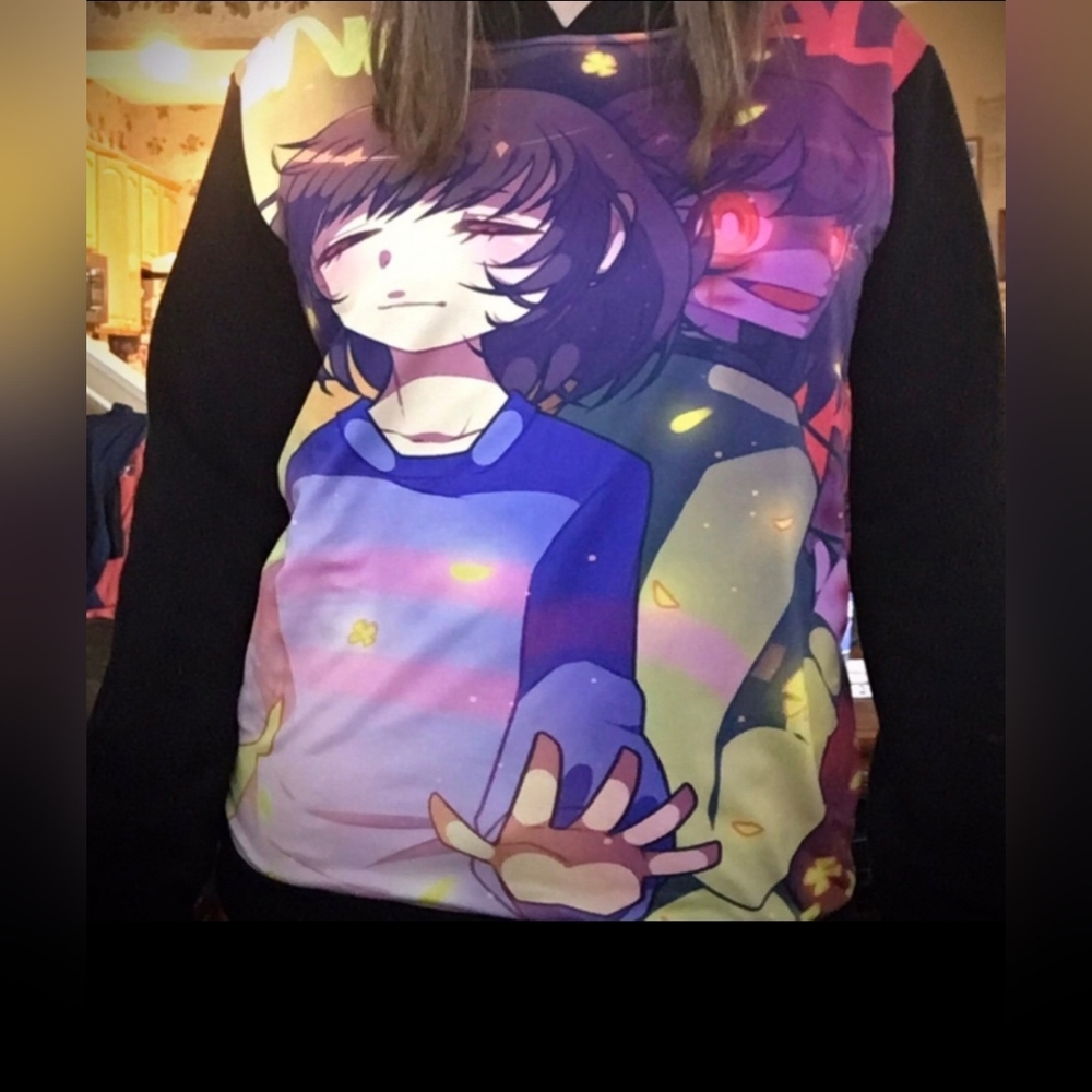 UNDERTALE SWEATSHIRT with CHARA and FRISK